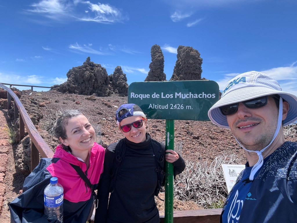 A 3a oara la Roque de los Muchachos , de data asta cu echipa de suport. :D 